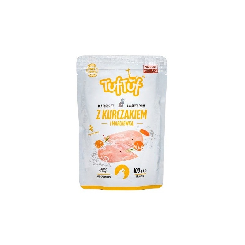 Tuf Tuf Saszetka mielonka z kurczakiem dla psa 100g