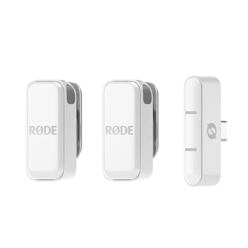RODE Wireless Micro - 2-kanałowy cyfrowy system bezprzewodowy, USB-C, biały RODE Wireless Micro - 2-kanałowy cyfrowy system bezprzewodowy, USB-C, biały