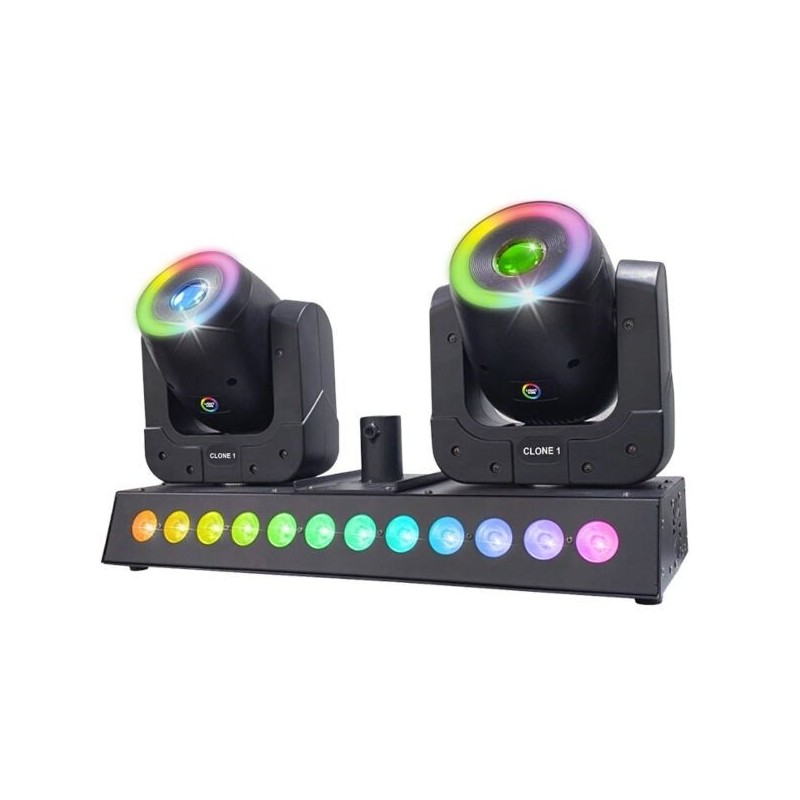 LIGHT4ME CLONE 1 efekt świetlny LED RGBW 2x głowic