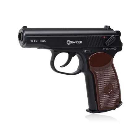 Wiatrówka pistolet RANGER PM FM KWC kal. 4,5 BBs 18 strz. FULL METAL CO2 (AAKCMD441AZB)