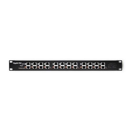 QOLTEC PATCH PANEL RACK | 12 PORTÓW | POE | CZARNY