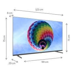 Thomson 55QG4S14 Telewizor 139,7 cm (55") 4K Ultra HD Smart TV Wi-Fi Szary