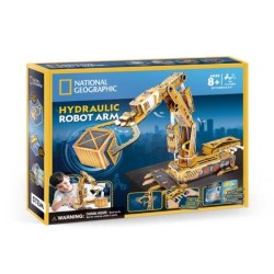 Puzzle 3D Robotyczne ramię hydrauliczne National Geographic DS1092H Cubic Fun