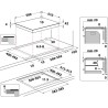 Whirlpool AKT 801/NE płyta kuchenna Czarny Wbudowany 58 cm Płyta ceramiczna 4 stref(y)