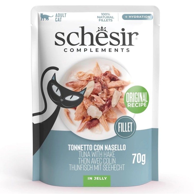 SCHESIR Adult Tuńczyk z morszczukiem 70g SCHESIR Adult Tuńczyk z morszczukiem 70g