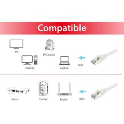 Equip 605519 kabel sieciowy Biały 20 m Cat6 S/FTP (S-STP)
