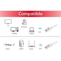 Equip 606010 kabel sieciowy Biały 20 m Cat6a S/FTP (S-STP)