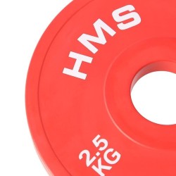Talerz olimpijski Bumper 2x2.5kg Czerwony HMS CBRS25