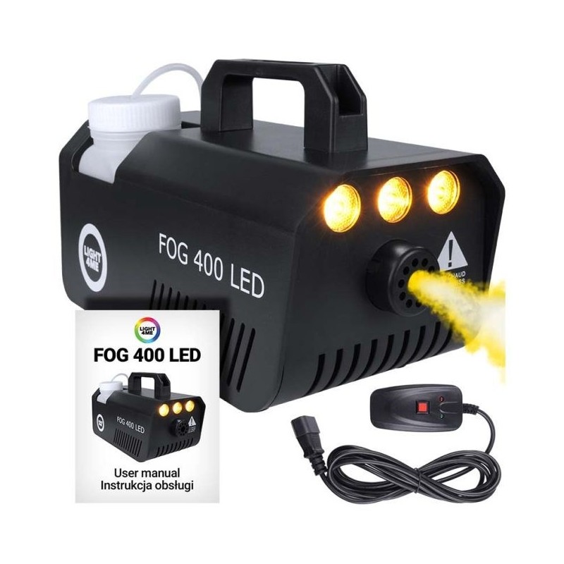 LIGHT4ME FOG 400 LED wytwornica dymu dla DJ mała