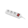 Przedłużacz Lanberg PS1-03E-0300-W (3m kolor biały)