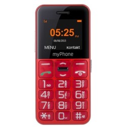 myPhone Halo Easy 4,32 cm (1.7") 70 g Szary, Czerwony Telefon dla początkujących