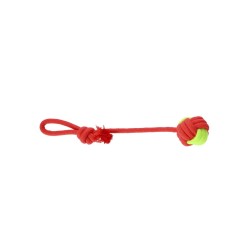 DINGO Piłka z uchwytem energy 40cm czerwono-zielona