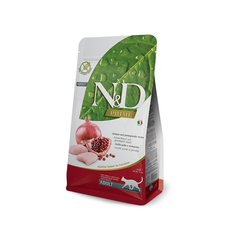 FARMINA N&D Prime Chicken & Pomegranate Adult - sucha karma dla kota - 1,5kg FARMINA N&D Prime Chicken & Pomegranate Adult - sucha karma dla kota - 1,5kg