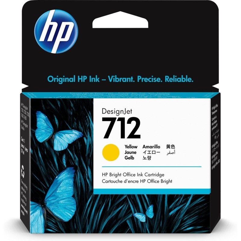 HP 712 29-ML YELLOW DESIGNJET/INK CARTRIDGE