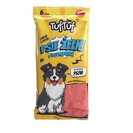 Tuf Tuf Psie żelki - paski wieprzowe 6szt.