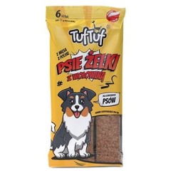 Tuf Tuf Psie żelki - paski wołowe 6szt.