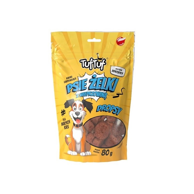 Tuf Tuf Psie żelki - dropsy wieprzowe 80g