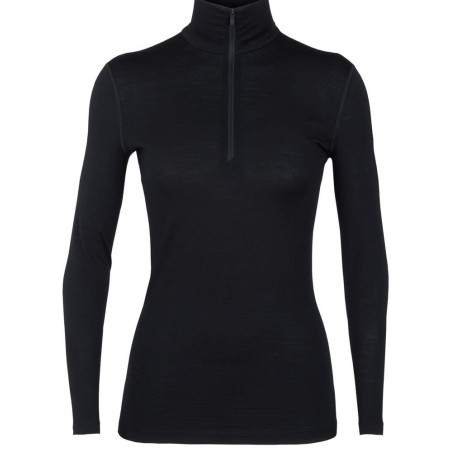 Bluza termoaktywna damska Icebreaker 200 Oasis L/S Half Zip - blk
