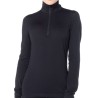 Bluza termoaktywna damska Icebreaker 200 Oasis L/S Half Zip - blk