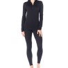 Bluza termoaktywna damska Icebreaker 200 Oasis L/S Half Zip - blk