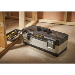 Black & Decker 1-95-619 walizka na narzędzia Czarny, Srebrny Plastik, Stal