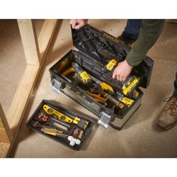 Black & Decker 1-95-619 walizka na narzędzia Czarny, Srebrny Plastik, Stal