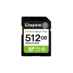 KINGSTON SDXC 512GB Canvas Select Plus Gen3 150MB/s
