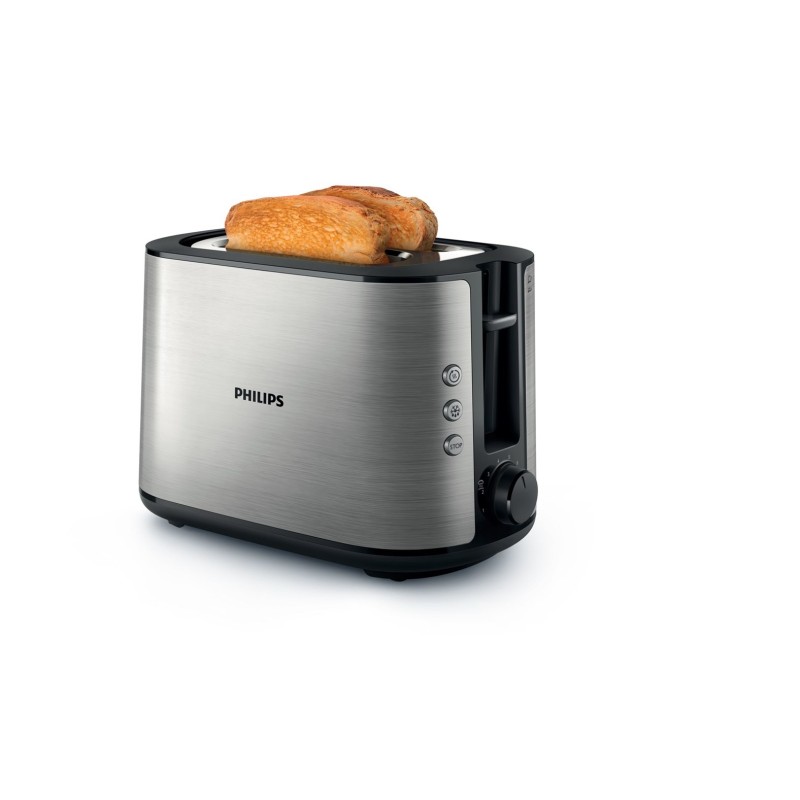 Toster Philips Viva Collection HD2650/90 (950W kolor srebrny)
