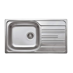 Zlewozmywak stalowy 1-komorowy z ociekaczem ZEX 0113 5907650842408