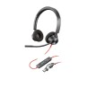 POLY Zestaw słuchawkowy Blackwire 3320 Stereo USB-C z certyfikatem Microsoft Teams + przejściówka USB-C/A