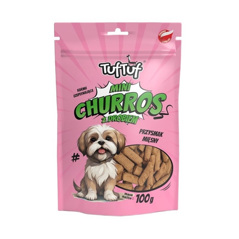 Tuf Tuf Mini Churros z drobiem dla psa 100g
