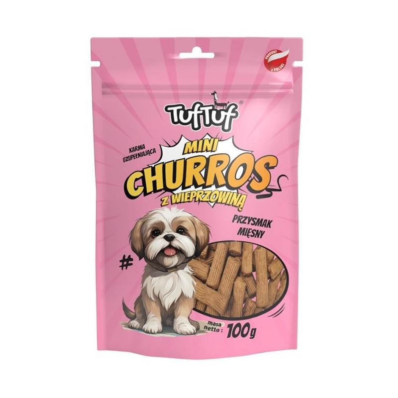 Tuf Tuf Mini Churros z wieprzowiną dla psa 100g