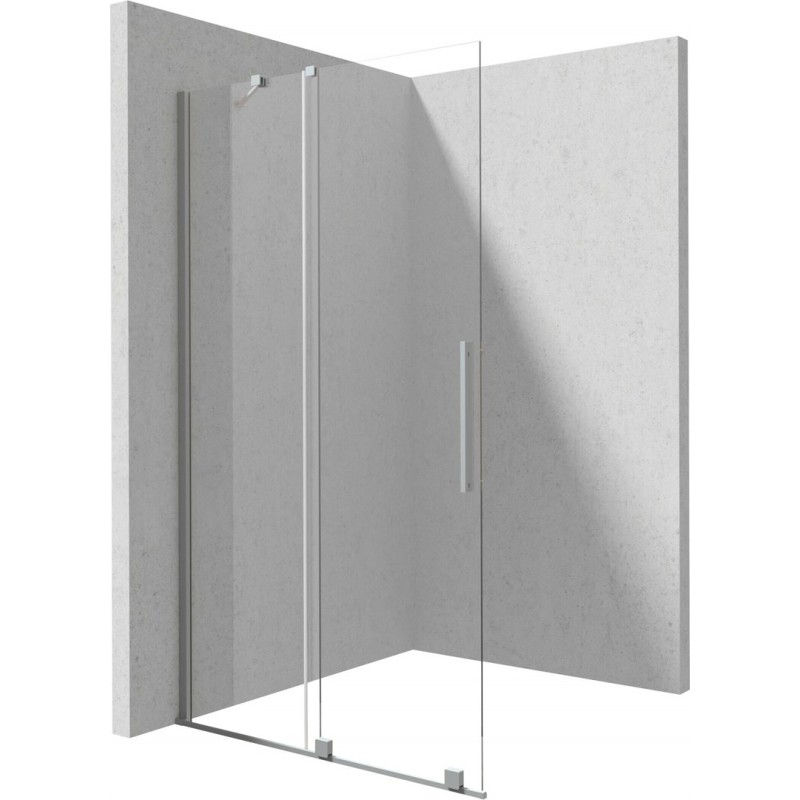 Ścianka prysznicowa walk-in o szerokości 140 cm - przesuwna