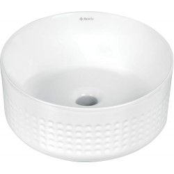 Umywalka ceramiczna nablatowa asymetryczna