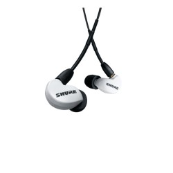 Shure SE215DYWH+UNI-EFS - Słuchawki douszne AONIC215 z pojedynczym przetwornikiem i kablem 3.5mm (białe)