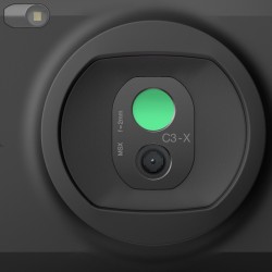FLIR C3-X? kamera termowizyjna Czarny 1800 mAh Vanadium Oxide Uncooled Focal Plane Arrays Wbudowany wyświetlacz 128 x 96 px LCD