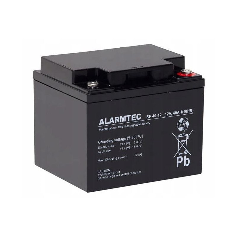 Akumulator AGM ALARMTEC serii BP 12V 40Ah Akumulator AGM ALARMTEC serii BP 12V 40Ah