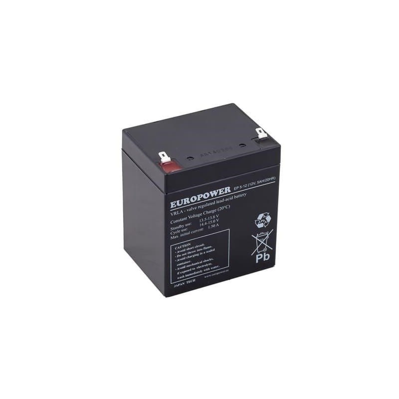 Akumulator AGM EUROPOWER serii EP 12V 5Ah T1 (Żywotność 6-9 lat) Akumulator AGM EUROPOWER serii EP 12V 5Ah T1 (Żywotność 6-9 lat)