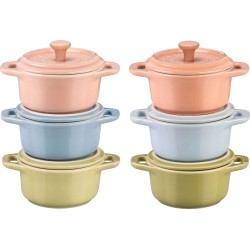 Zestaw STAUB GIFT GIVING 6x Mini cocotte okrągły 10 cm, wielokolorowe