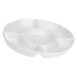 LA PORCELLANA BIANCA CONVIVIO Okrągła taca do przekąsek 25.5 cm