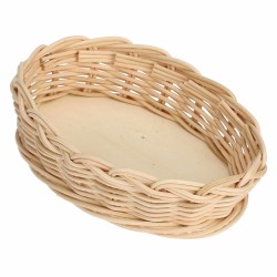LA PORCELLANA BIANCA MIDOLLINO Wiklinowy kosz na owalne naczynie do zapiekania 18 cm