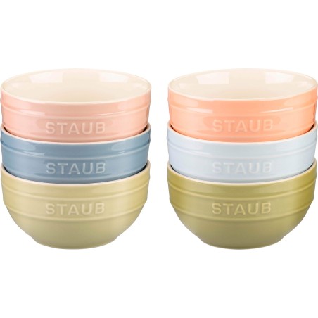 STAUB SERVING Zestaw 6 misek 14 cm, wielokolorowe