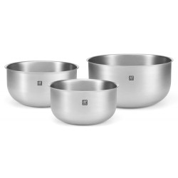 ZWILLING PREP Zestaw 3 misek stalowych - Srebrny