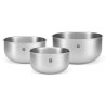 ZWILLING PREP Zestaw 3 misek stalowych - Srebrny