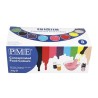 PME Paste Colour 8 Colour Set 200 g Pasta (substancja) Czarny, Niebieski, Brązowy, Zielony, Różowy, Fioletowy, Czerwony, Żółty