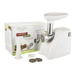 Adler AD 4803 maszynka do mielenia 800 W Stal nierdzewna, Biały
