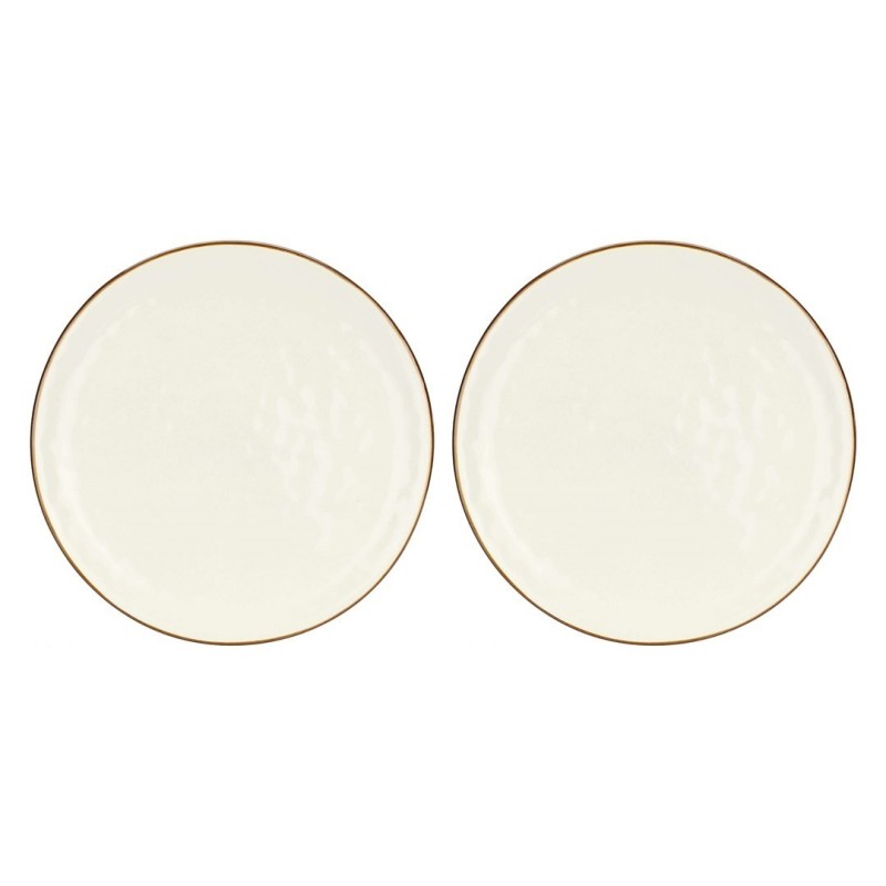 ROSE&TULIPANI CONCERTO IVORY Zestaw 2 talerzy do pizzy 33 cm