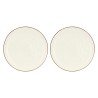 ROSE&TULIPANI CONCERTO IVORY Zestaw 2 talerzy do pizzy 33 cm