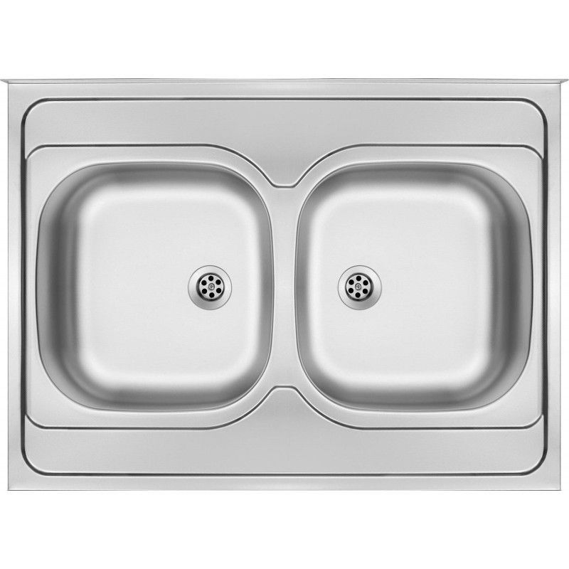 Zlewozmywak stalowy 2-komorowy - nakładany ZM6_020N 5907650846543 Zlewozmywak stalowy 2-komorowy - nakładany ZM6_020N 5907650846543