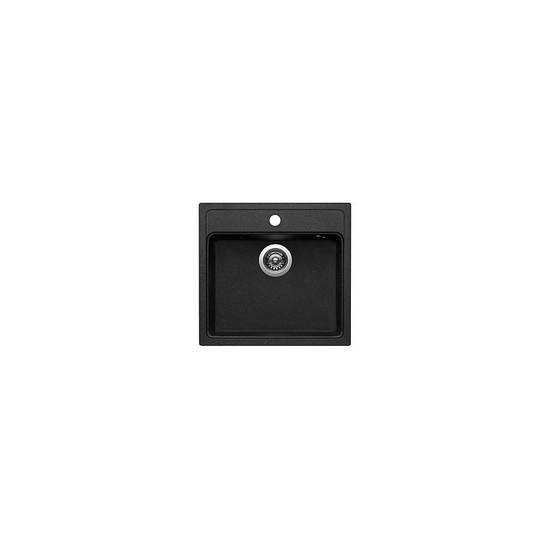 Zlewozmywak PYRAMIS CAMEA 53x50 1B czarny Zlewozmywak PYRAMIS CAMEA 53x50 1B czarny